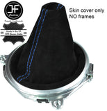 BLUE STITCHING REAL SUEDE MANUAL GEAR GAITER FOR AUDI TT MK2 2006-2014