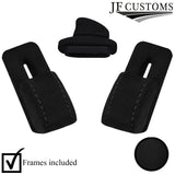 2X BLACK ST SUEDE SEAT TILT RELEASE LEVER KNOB & TRIM FOR PORSCHE 944 924 928