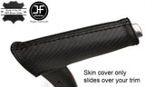 BLACK STITCH CARBON FIBER VINYL HANDBRAKE HANDLE COVER FITS AUDI A3 8P 04-12