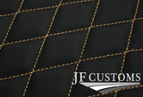CREAM DIAMOND STITCH VINYL 4X TAILORED FLOOR MAT CARPETS FOR ALFA 147 01-10
