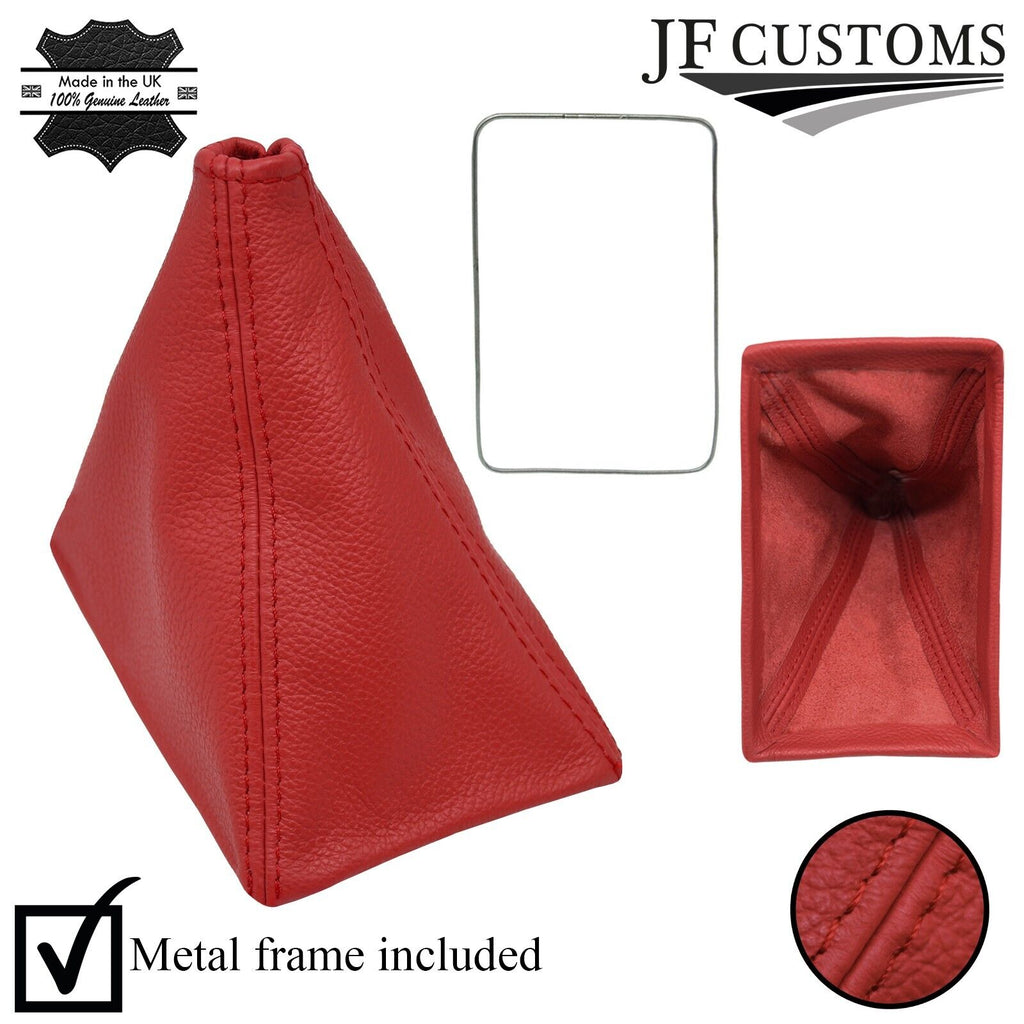FITS TOYOTA MR2 MK1 AW11 85-89 D RED LEATHER GEAR GAITER CUSTOM NEW MADE IN UK