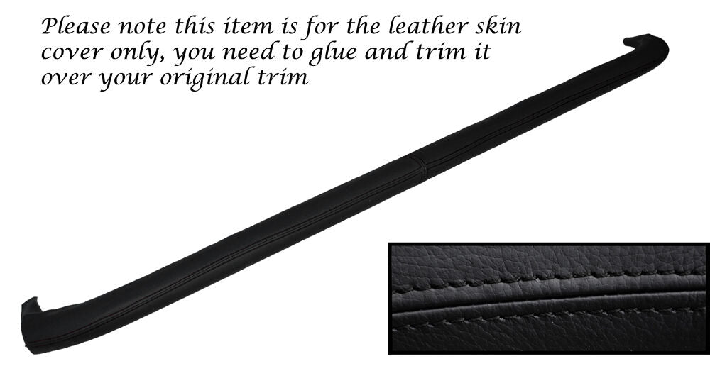 BLACK STITCHING LOWER DASH RAIL LEATHER SKIN COVER FITS HILLMAN SUPER MINX