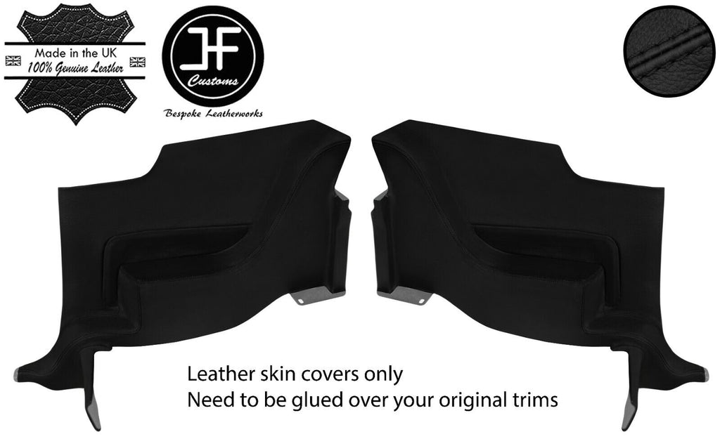 BLACK STITCH 2XREAR SIDE QUARTER TRIM LEATHER COVER FOR FORD MUSTANG 05-09 COUPE