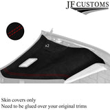 RED STITCH LUXE SUEDE HARDTOP ROOF PILLAR KIT COVER FITS BMW E36 CONVERTIBLE