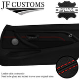 RED STITCH LEATHER FRONT DOOR TRIM COVERS FOR BMW 4 SERIES F32 F33 F82 F83