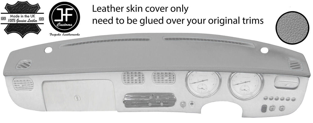 GREY TOP GRAIN REAL LEATHER TOP DASH DASHBOARD COVER FITS NISSAN FIGARO