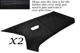 BLACK STITCH FITS MERCEDES 190 W201 1982-1993 2X C POST PILLAR LEATHER COVERS