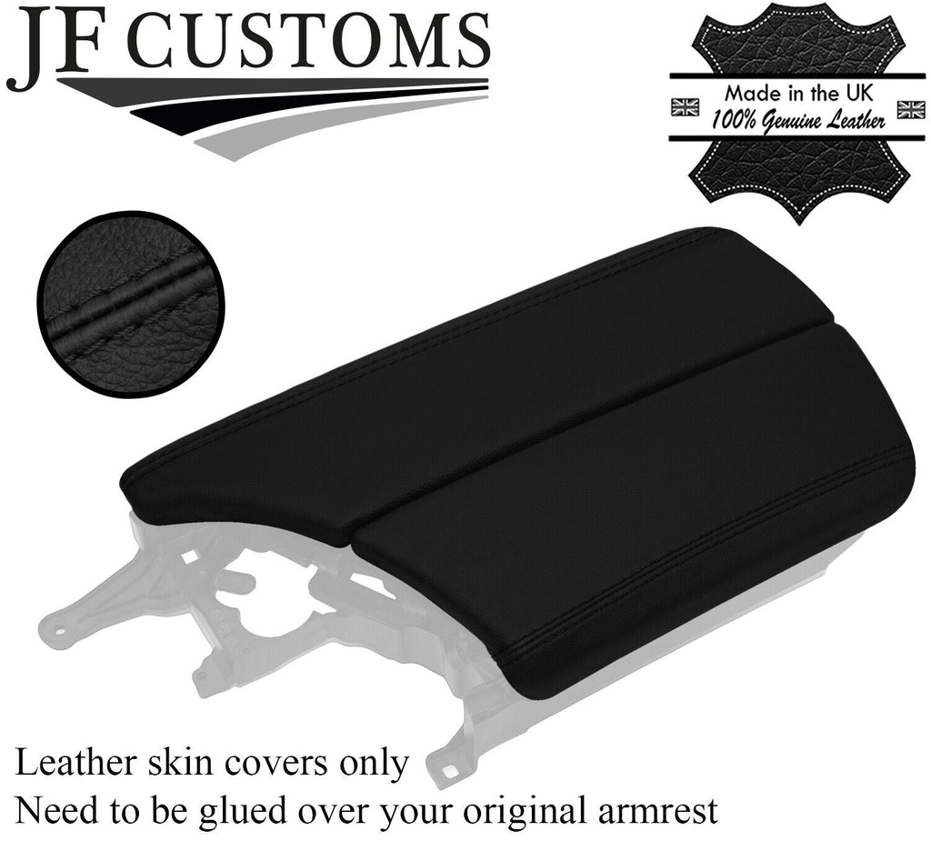 BLACK STITCH SPLIT ARMREST LID LEATHER COVERS FOR BMW 5 SERIES F10 F11 10-16