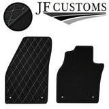 WHITE DIAMOND STITCH VINYL 4XTAILORED FLOOR CARPET FOR VOLVO C30 AUTO 06-13 JF1