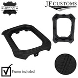 BLACK LEATHER GEAR GAITER+SURROUND COVER+PLASTIC FRAMES FOR JEEP RENEGADE 14-19