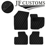 WHITE DIAMOND STITCH VINYL 4XTAILORED FLOOR CARPET FOR SUZUKI SWIFT 05-10 JF1