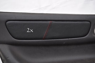 red stitch FITS MITSUBISHI GTO 3000GT 2X LEATHER DOOR TRIM INSERT COVERS ONLY