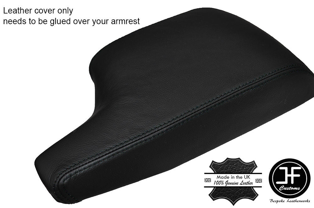 BLACK STITCHING ARMREST LID LEATHER COVER FITS MAZDA CX5 CX-5 2015-2017