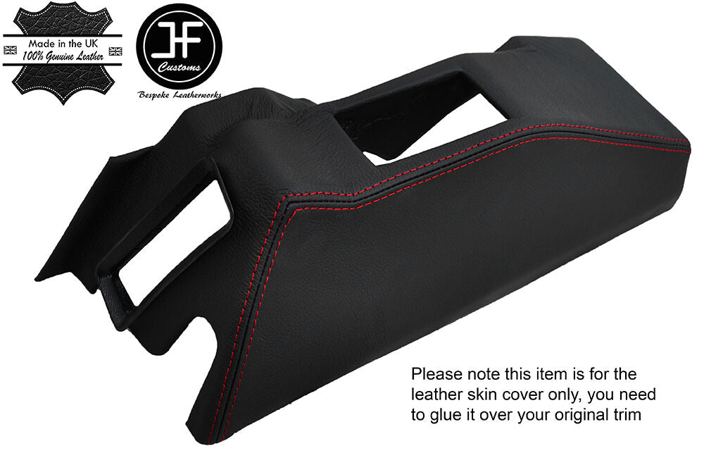 RED STITCH HANDBRAKE SURROUND TRIM LEATHER COVER FITS RENAULT ALPINE GTA V6