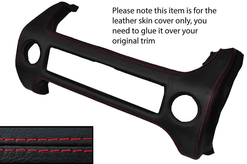 RED STICH CENTRE DASH TRIM PANEL SKIN COVER FITS RANGE ROVER VOGUE L322 07-12