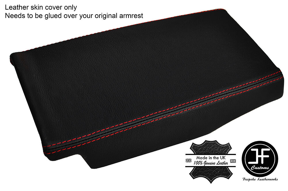 RED STITCH REAR CENTRE CONSOLE TRIM LEATHER COVER FITS MERCEDES SL R230 02-07