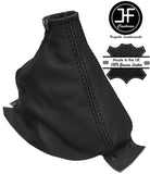 BLACK & BLACK REAL LEATHER HANDBRAKE GAITER FITS 300ZX Z32 1989-2000 CUSTOM NEW