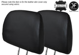 BLACK STITCH 2X FRONT HEADREST LEATHER SKIN COVER FITS HONDA CIVIC EK4 95-01
