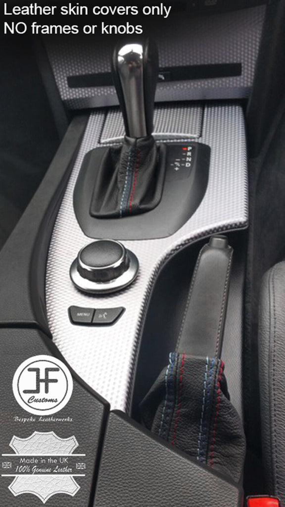 TOP GRAIN LEATHER TRI STITCH AUTO GEAR HANDBRAKE GAITER FOR BMW E60 E61 03-07