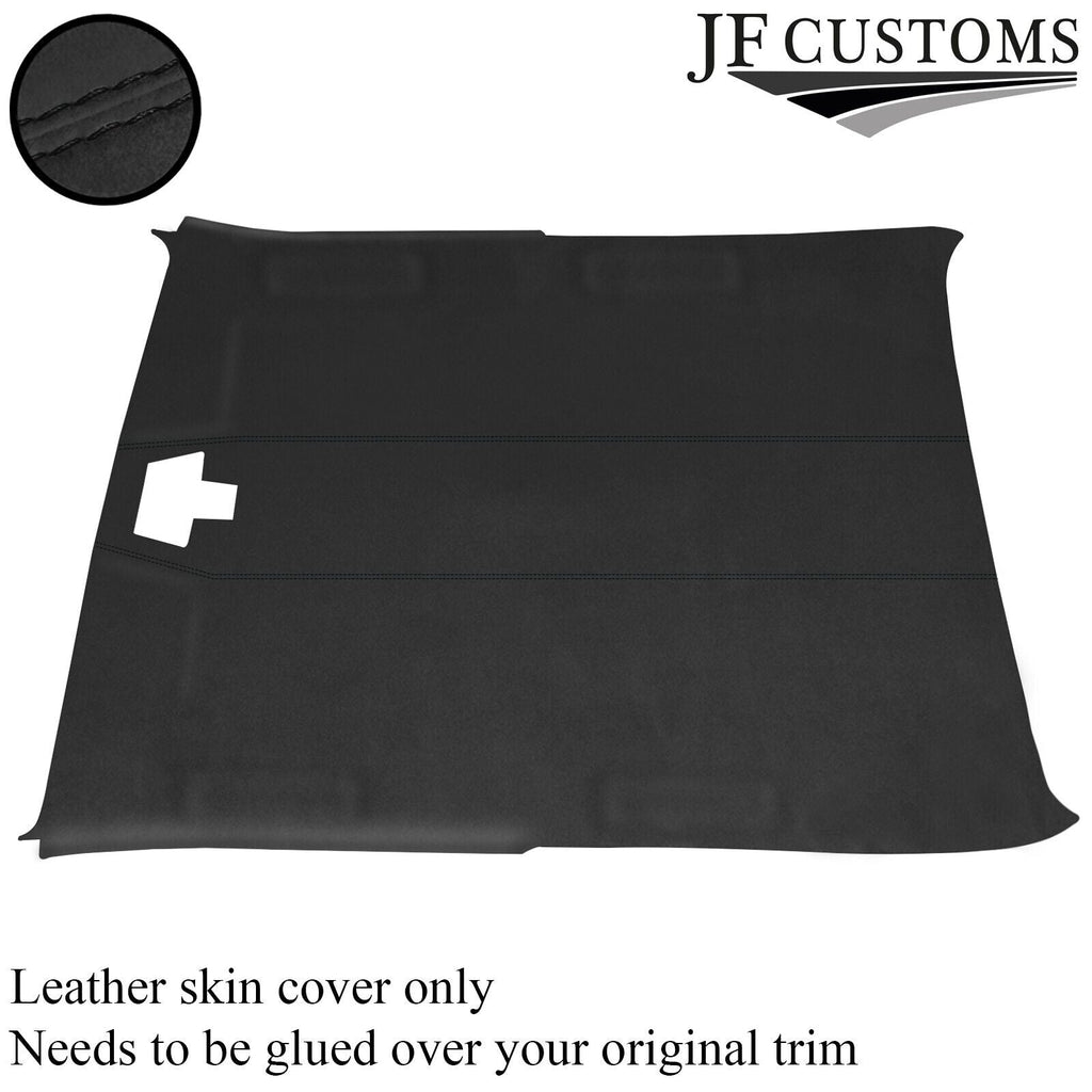 BLACK STITCH LUXE SUEDE D GREY HEADLINER COVER FITS FORD SIERRA COSWORTH 3 DR