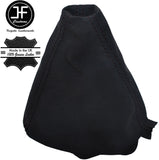 BLACK STITCH MANUAL SUEDE GEAR LEVER GAITER FITS AUDI A4 B6 2001-2004 QUATTRO