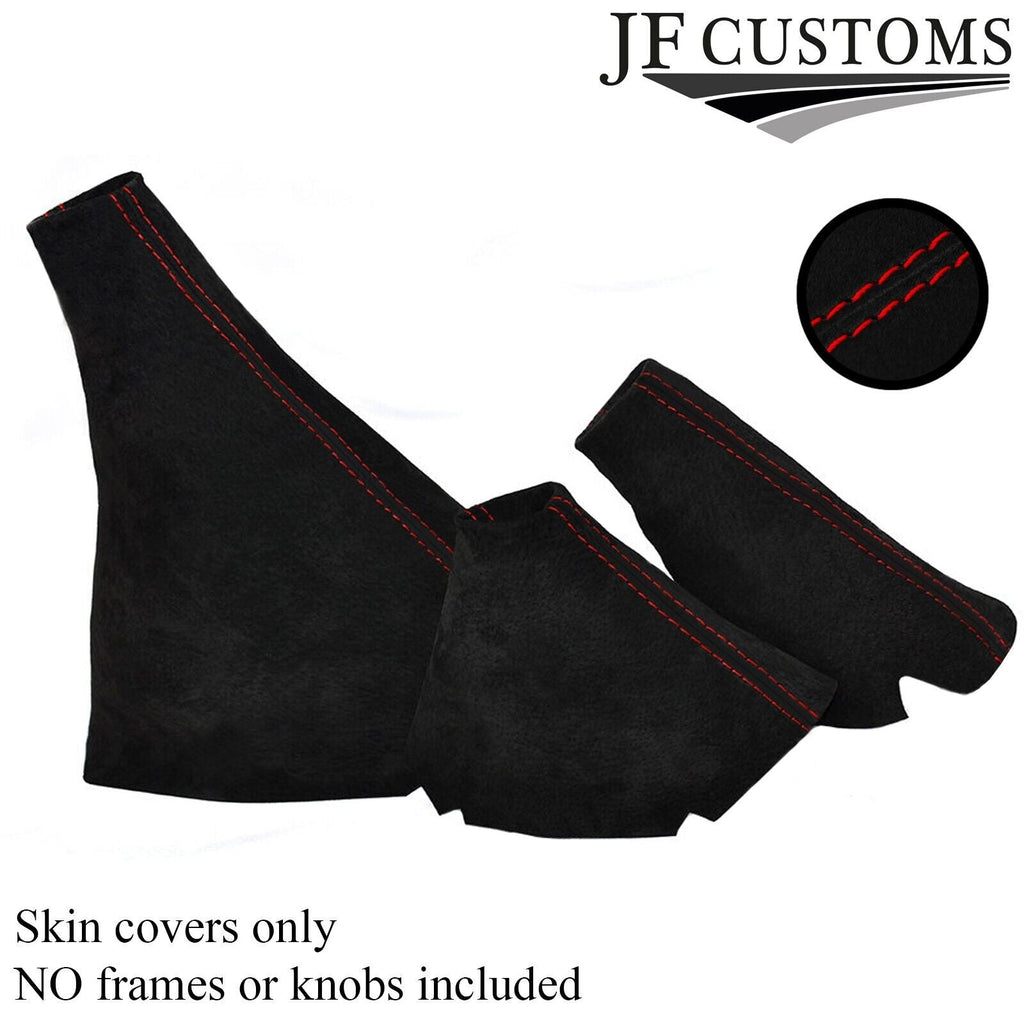 RED STITCH PU SUEDE GEAR HILOW HANDBRAKE FOR LAND ROVER DISCOVERY MK1 MK2 95-04