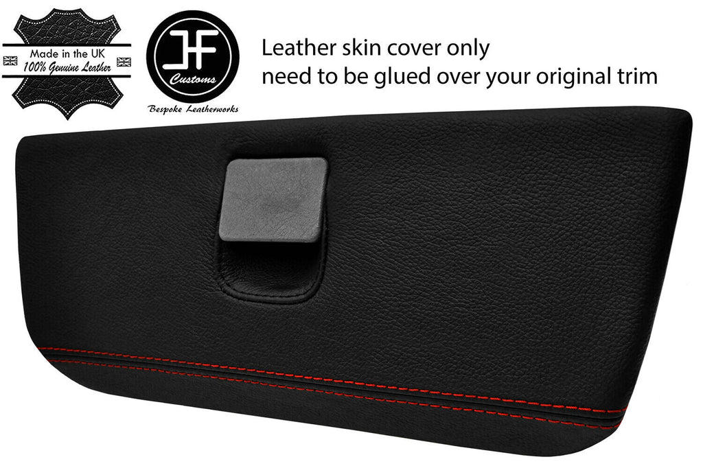 RED STITCH LEATHER GLOVE BOX LID LEATHER COVER FITS MERCEDES ML W163 01-05