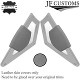 L GREY LEATHER 2X CONSOLE KNEE PAD TRIM COVERS FOR AUDI TT MK1 1998-2006