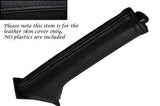 BLACK STITCHING FITS FIAT BRAVO II MK2 2007+ HANDBRAKE HANDLE LEATHER COVER ONLY