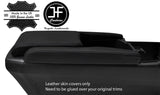 BLACK&BLACK LEATHER CONSOLE SIDE TRIM&ARMREST COVER FITS HONDA CIVIC MK10 17-19