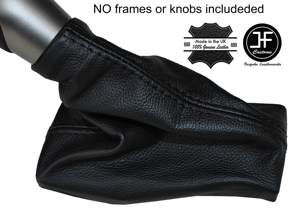 BLACK STITCHING AUTO AUTOMATIC LEATHER GEAR GAITER FITS LEXUS NX 300 2014-2016