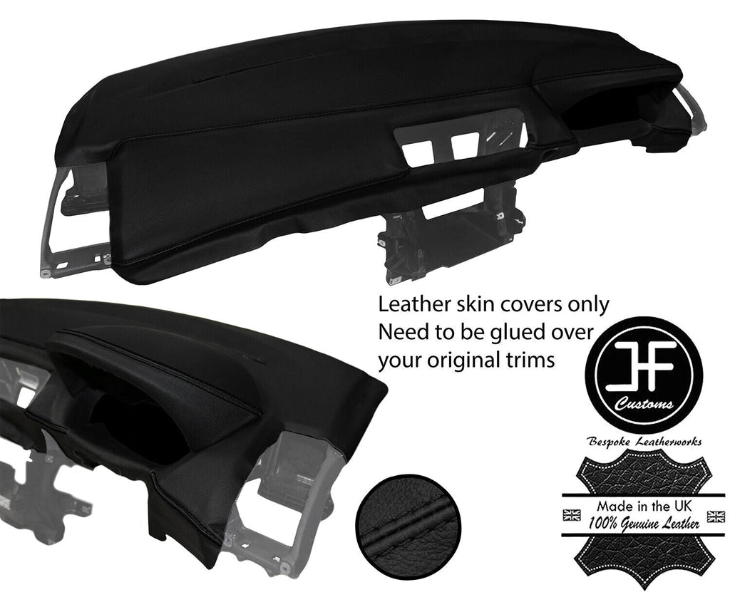 BLACK STITCH DASH DASHBOARD LEATHER COVER FOR BMW 1 SERIES E81 E87 E88 05-12