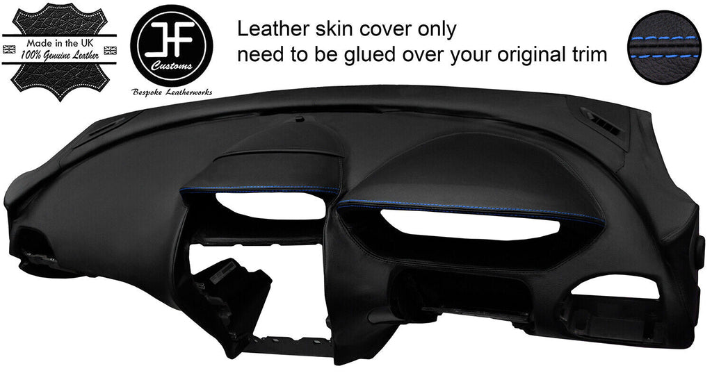 BLUE STITCHING DASH DASHBOARD LEATHER COVER FITS BMW 6 SERIES E63 E64 04-11