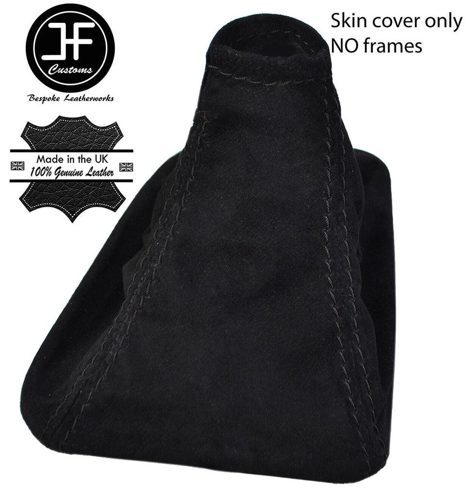 BLACK STITCHING REAL SUEDE MANUAL GEAR GAITER FITS MERCEDES SPRINTER 2001-2005