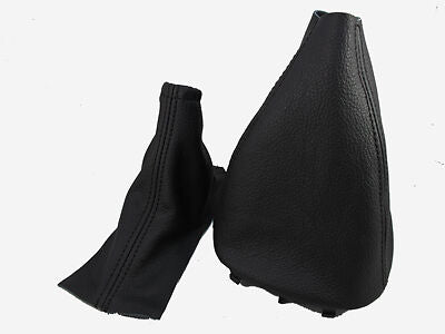 FITS VOLVO S60 01-07 GEAR HANDBRAKE BLACK LEATHER BOOT NEW CUSTOM NEW MADE IN UK