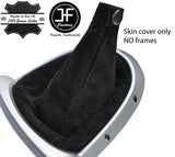 BLACK STITCHING REAL SUEDE MANUAL GEAR GAITER FOR ALFA ROMEO GT 2003-2010