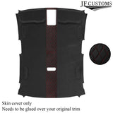 DSG2 RED STITCH D GREY LUXE SUEDE HEADLINER COVER FOR AUDI A3 RS3 13-20 SALOON