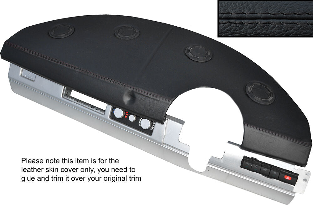 BLACK STITCH DASH DASHBOARD SKIN COVER FITS VAUXHALL OPEL VX220 TURBO SPEEDSTER