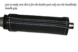 white stitching FITS CHEVROLET LACETTI 05-12 LEATHER HANDBRAKE HANDLE COVER ONLY