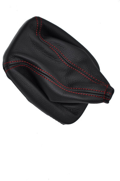 red stitching FITS KIA CERATO GEAR GAITER SHIFT BOOT REAL LEATHER CUSTOM NEW