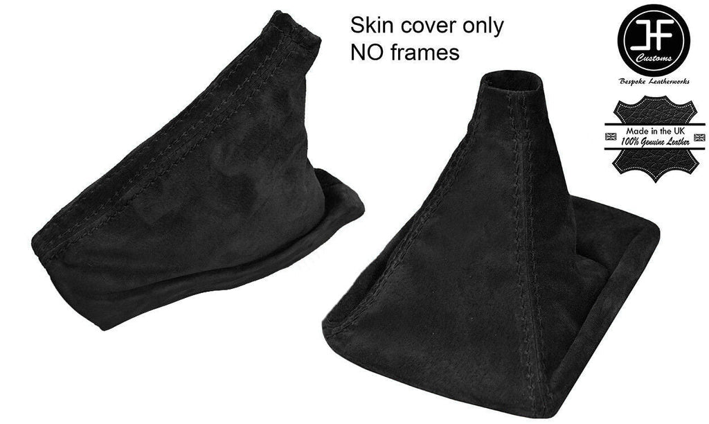 BLACK REAL SUEDE MANUAL GEAR HANDBRAKE GAITER FOR SUBARU FORESTER 2004-2007