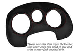 RED STITCH SPEEDO TRIM LEATHER SKIN COVER FITS SEAT TOLEDO ALTEA 2005-2010