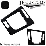 BLACK\STITCH SUEDE GEAR SURROUND COVER+FRAME FOR BMW E46 CONVERTIBLE JF2