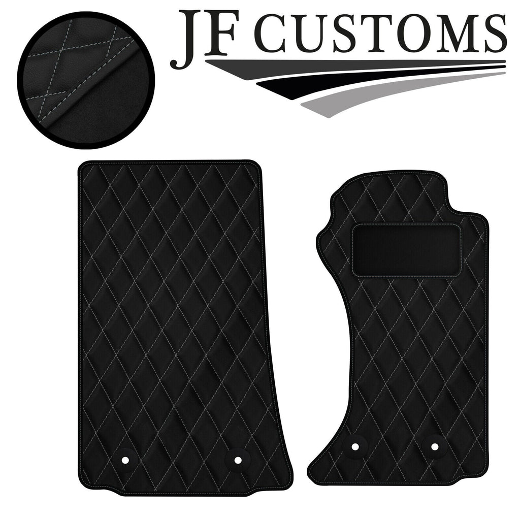 GREY DIAMOND VINYL 2X TAILORED FLOOR CARPETS FOR MAZDA MX5 MK3 06-14 JF1