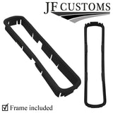 D RED STITCH LEATHER HANDBRAKE GAITER + PLASTIC FRAME FOR CHEVROLET AVEO 02-05