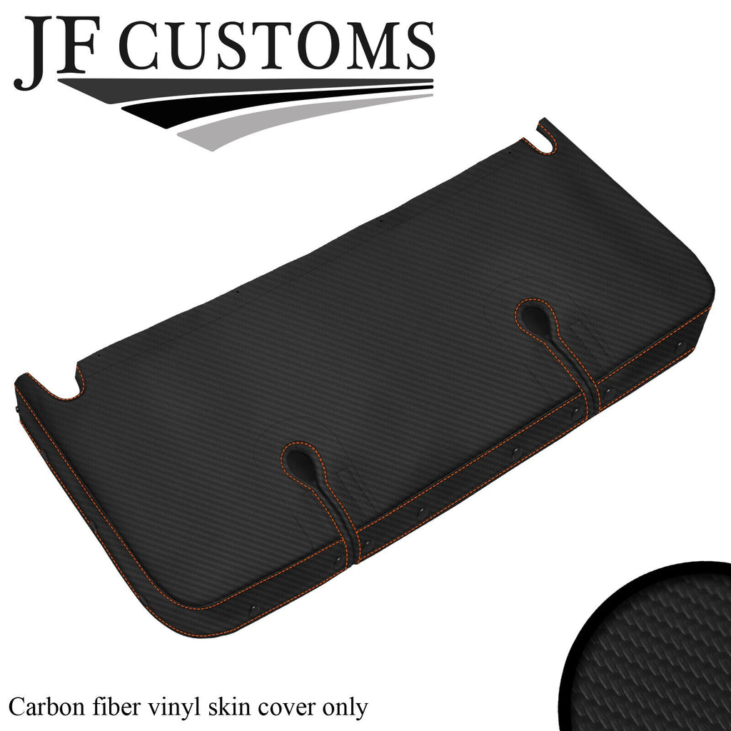 ORANGE STITCH REAR BOOT LID CARBON VINYL COVER FITS CATERHAM SEVEN S3 CUSTOM NEW