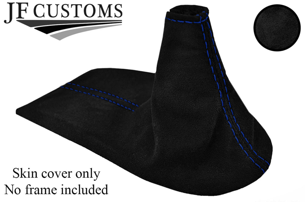BLUE STITCH SUEDE GEAR GAITER FITS PORSCHE BOXSTER CARRERA 911 996 986 97-04