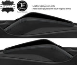 GREY STITCH CENTER CONSOLE SIDE TRIM LEATHER COVERS FITS AUDI TT MK3 15-19