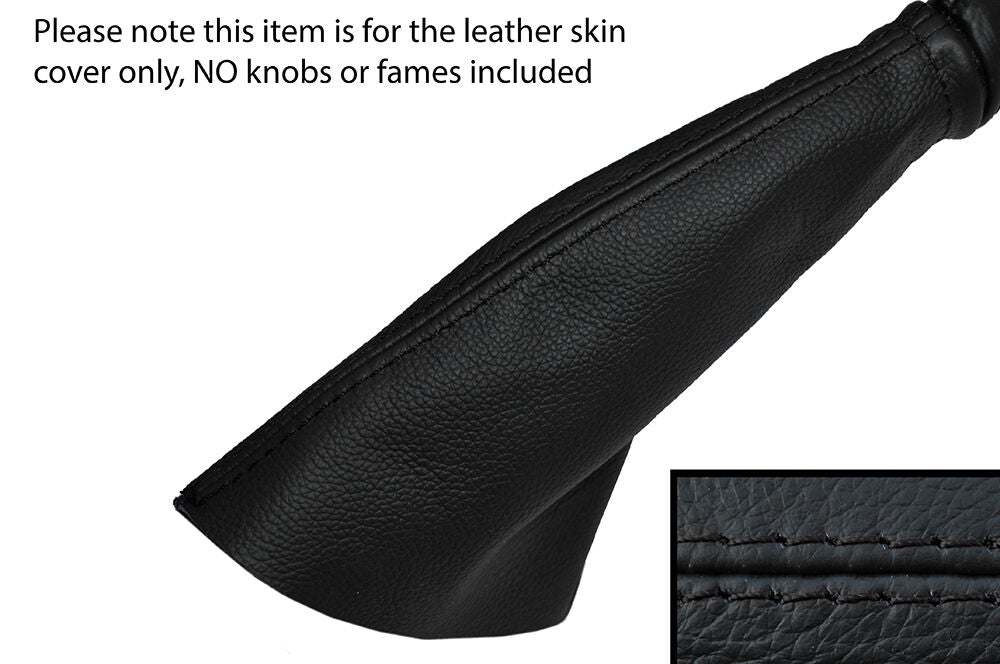 BLACK STITCHING LEATHER SKIN HANDBRAKE GAITER FITS VAUXHALL OPEL MANTA B