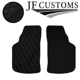 BLACK DIAMOND STITCH VINYL 4XTAILORED FLOOR CARPET FOR GOLF MK1 74-83 JF 1